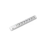 Apsauginis įtampos ribotuvas Bachmann 333.004 Baltas 7 AC lizdai 2 m