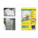 Avery Zweckform L6035 &ndash; nuolatiniai lipdukai &ndash; geltoni &ndash; 33,9 x 63,5 mm &ndash; 480 etikečių (20 lapų x 24)