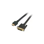 EFB-Elektronik HighSpeed HDMI+ - DVI laidas, HDMI A - DVI 24+1 St-St 2m, juodas
