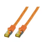 EFB-Elektronik RJ45 jungiamasis kabelis Cat.6A S/FTP LSZH Cat.7 žaliava oranžinė 1m