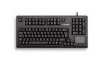 CHERRY TouchBoard G80-11900 klaviatūra su jutikliniu bloku, universali USB, AZERTY, juoda