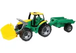 Traktorius vaikams Lena GIGA TRUCKS ZL-02123 su kastuvu ir priekaba