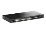 D-Link 52 prievadų &bdquo;Gigabit&ldquo; krovinių valdomas jungiklis su 4 x 10G SFP+ prievadais