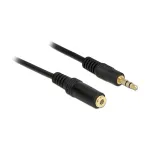 Audio kabelis 3,5 mm M-F DeLOCK 83762 0,5 m Juoda