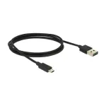 USB kabelis DeLOCK 83844 USB 2.0 1m USB A Micro-USB B Juodas