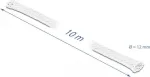 Pintas kabelių movimas DeLOCK 20804 10 m x 12 mm baltas