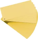 Kartoniniai skirtukai Herlitz 10843613, geltoni, 100 vnt.
