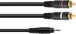Garso adapterio kabelis Omnitronic 3,5 mm lizdas į 2&times;RCA, 6 m, 30225148