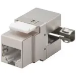Wentronic Goobay CAT 6 KeyStone RJ45 lizdas, STP ekranuotas, 250 MHz - jungtis LSA, 90&deg; kampinis i&scaron;ėjimas (95901)