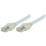 Tecline exertis Connect jungiamasis laidas - RJ-45 (ki&scaron;tukas) į RJ-45 (ki&scaron;tuką) - 1 m - F/UTP - CAT 5e - be halogenų - pilka (72701)