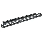 ACT PP1030 komutacinis skydelis, 1U, juodas, ABS/SPCC, 482,6 x 43,6 x 92,3 mm