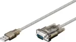 Wentronic Goobay USB Serial RS232 keitiklis, 1.5 m - USB 2.0 ki&scaron;tukas (A tipo) > D-SUB/RS-232 ki&scaron;tukas (9 kontaktų) (68875)