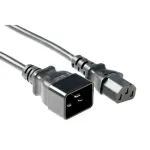 Maitinimo laidas ACT Powercord C13 - C20 juodas 2 m