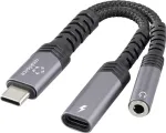 Renkforce USB-C garso adapterio laidas [1x ki&scaron;tukas - 1x stereo ausinių lizdas (RF-6877608)