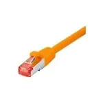 Tecline Patch-Cable RJ-45 (M) į RJ-45 (M) 1,5 m SFTP PiMF CAT 6 Halogen-Free Snagless oranžinė (715015A)