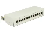 Patch panel DeLOCK 87292, 12 prievadų, LSA, sieninis, metalinis