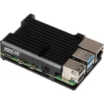 Joy-IT RB-AlucaseP4+07 Armor Case BLOCK Raspberry Pi 4 B korpusas i&scaron; aliuminio, juodos spalvos