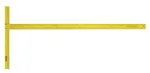 T-kvadratas Stanley STHT1-05894 122 cm Metalinis Geltonas