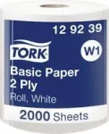 Popieriniai rank&scaron;luosčiai Tork 129239, 2 sluoksnių, ritininiai, universalūs