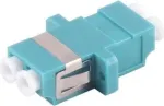S/CONN 07-60012 optinio pluo&scaron;to adapteris LC/LC duplex, aqua spalvos