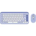 Logitech POP Icon Combo - Tastatur-und-Maus-Set - kabellos - Bluetooth LE - QWERTY - US International - fliederfarben?, Off-White (920-013078)