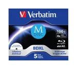 Verbatim M-Disc BD-R XL 100 GB 4x, Jewel Case, 5 vnt. (43834)