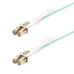 StarTech.com 4m (13ft) LC-LC (UPC) OM4 daugiamodis &scaron;viesolaidinis kabelis su stūmimo-traukimo skirtukais, 50/125&micro;m, 100G, nejautrus lenkimui, maži įterpimo nuostoliai - LSZH &scaron;viesolaidinis trumpiklis