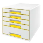 Leitz WOW Cube 5 stalčių spintelė, plastikas, 270&times;287&times;363 mm, 3.59 kg