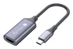 Techly I-USB-VIDEO-C4K vaizdo kabelio adapteris HDMI A tipas (standartinis) USB Type-C sidabrinis