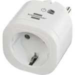 Brennenstuhl Connect WiFi Smart Plug WA 3600 XS02, White, Voice Control, Timer, App