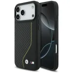 BMW M Carbon Line & Logo MagSafe Dėklas, skirtas iPhone 17 Pro Max, geltonas