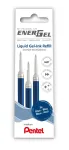 Pentel 3 EnerGel gelinio ra&scaron;iklio įdėklai mėlyni 0,7 mm