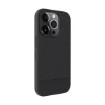 Evelatus Apple iPhone 15 Pro Plastic Leather MagSafe Back Cover Black