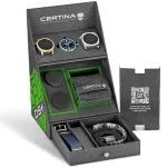 Certina DS Action Diver automatinis vyri&scaron;kas laikrodis 43mm mėlynu ciferblatu, nerūdijančio plieno Milanese mesh apyranke C041407190410