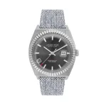 JASON HYDE MAN JH30001 40mm Quartz Watch Black Dial Black Fabric Strap