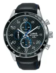 Lorus RM341EX9 Vyri&scaron;kas kvarcinis analoginis laikrodis 45mm, nerūdijantis plienas, juodas silikonas