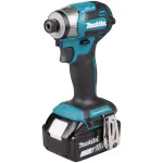 Makita DTD173RTJ akumuliatorinis smūginis atsuktuvas, 3600 aps./min, su akumuliatoriais, pakrovėju ir dėže, mėlynas/juodas