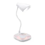 Avide LED stalinė lempa su naktine &scaron;viesa USB 3,2 W reguliuojamo ry&scaron;kumo