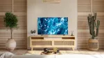 TCL 85T69C 85" (216 cm) 4K Ultra HD QLED i&scaron;manusis televizorius, Google TV, Wi-Fi, juodas