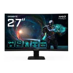 GIGABYTE GS27QCA 27 colių QHD i&scaron;lenktas žaidimų monitorius - 2560 x 1440, 180Hz, 1ms, 250 cd/m&sup2;, FreeSync, HDR Ready, HDMI 2.0, Displayport 1.4