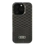 Audi IML Stitching Pattern MagSafe kietas dėklas, skirtas Apple iPhone 16 Pro 6,3 inch juodas