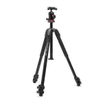 Manfrotto 190X aliumininis trikojis su 496RC2 rutuline galvute (juoda)