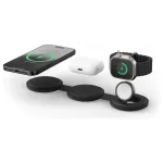 Satechi OntheGo 3-in-1 Wireless Charger su Qi2, juodas, 15W, ST-QTG31K