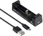 XTAR ANT MC1+ Micro USB Li-ion akumuliatorių įkroviklis