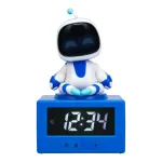 Paladone AstroBot Icon žadintuvas &ndash; pilkos/baltos spalvos, robotas su LCD ekranu ir snaudimo funkcija