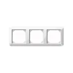 MERTEN 389319 Rėmelis 3-jų vietų, System M, Polar White Brilliant, blizgus