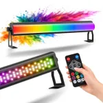 LIGHT4ME FROST BAR 72x3W RGB LED Wash Bar su DMX valdymu, 25&deg; spindulio kampas, aliuminio korpusas, juoda