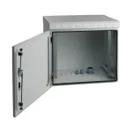 EFB 19 inch sieninis spintos korpusas 9U, gylis 450 mm, IP55, surinktas, RAL7035 pilkas