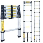 Teleskopinės kopėčios BL-T380, 380 cm, 13 laiptelių, aliuminio, EN131, 150 kg