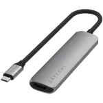 Satechi ST-P4SM USB-C 4-in-1 plonas multiport adapteris, pilka